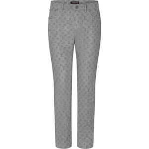 Louis Vuitton DL0 Monogram Slim Jeans All Over Logo Grey Denim Classic Pants 34